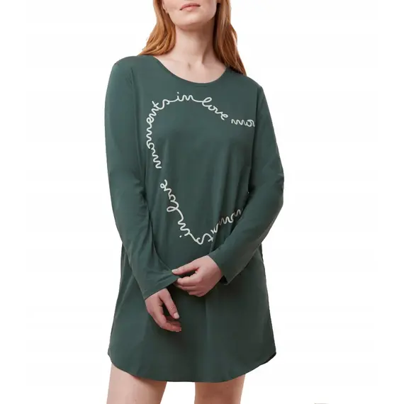 Triumph koszula nocna Nightdresses NDK 03 LSL, Kolor: zielony, Rozmiar: 38, 2 image