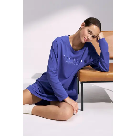 Triumph koszula nocna Nightdresses NDK LSL 04, Kolor: niebieski, Rozmiar: 36, 5 image