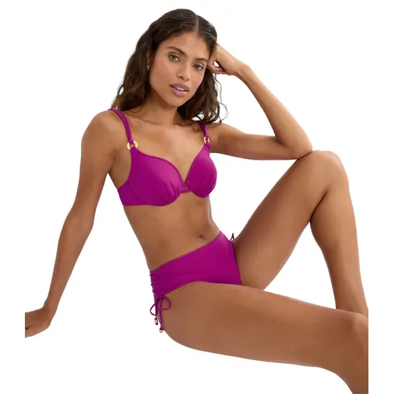 Majtki kąpielowe Triumph Summer Twist Midi 01, Kolor: malinowa czerwień, Rozmiar: 36, 5 image