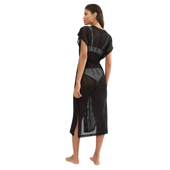Kimono plażowe Triumph Beach MyWear Crochet Kimono, Kolor: czarny, Rozmiar: 36, 3 image