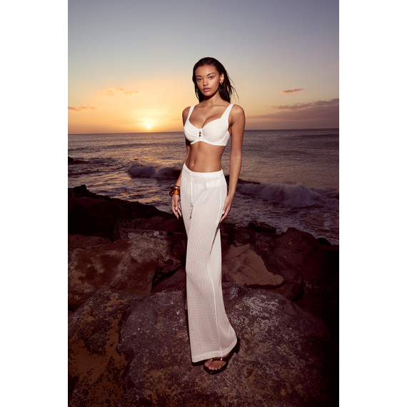 Spodnie damskie Triumph Beach MyWear Crochet Trousers, Kolor: śmietankowy, Rozmiar: 36, 6 image