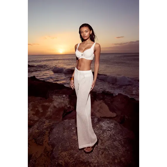 Spodnie damskie Triumph Beach MyWear Crochet Trousers, Kolor: śmietankowy, Rozmiar: 36, 6 image