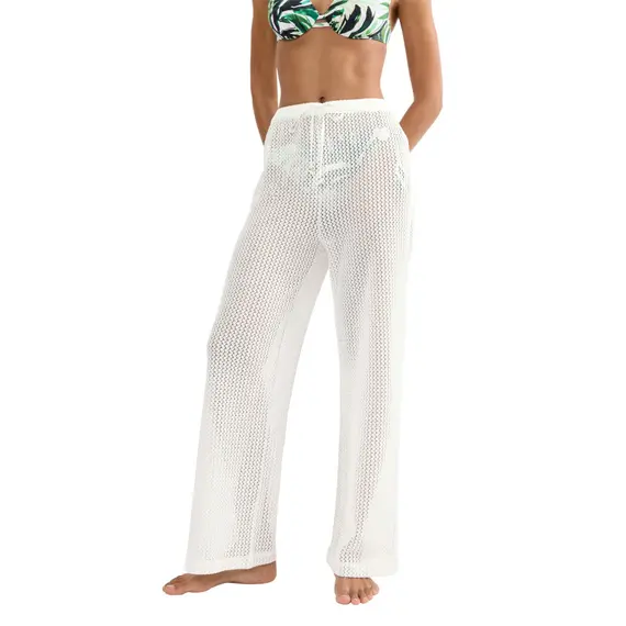 Spodnie damskie Triumph Beach MyWear Crochet Trousers, Kolor: śmietankowy, Rozmiar: 36, 2 image