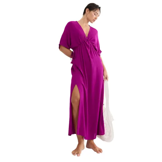 Triumph Beach MyWear Kaftan Maxi Dress, Kolor: malinowa czerwień, Rozmiar: 40, 5 image