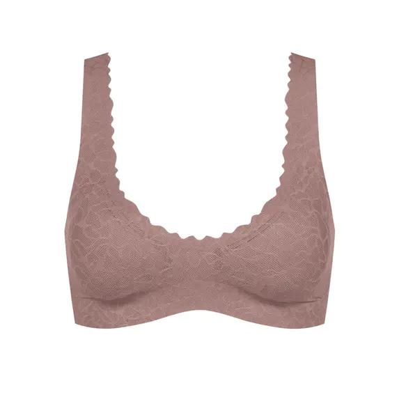 Biustonosz Braletka Sloggi Zero Feel Lace 2.0 M, Kolor: brązowy, Rozmiar: M, 5 image