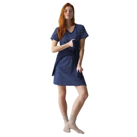 Triumph Nightdresses NDK 08 X, Kolor: granatowy, Rozmiar: 38, 3 image