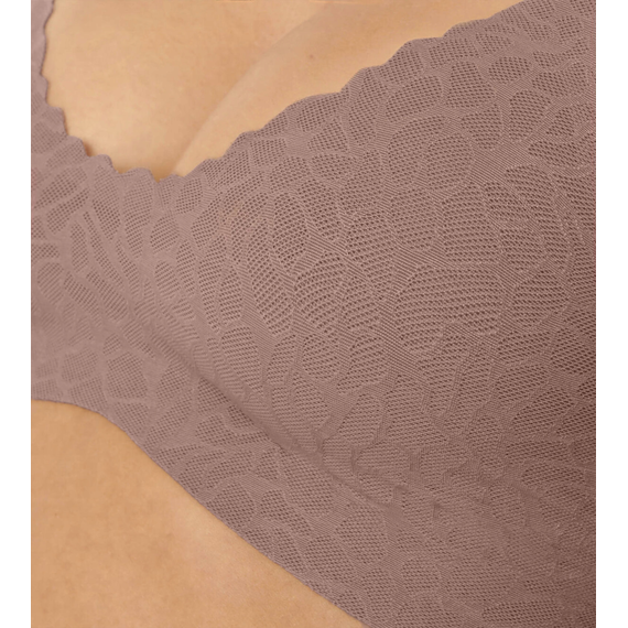 Biustonosz Braletka Sloggi Zero Feel Lace 2.0 M, Kolor: brązowy, Rozmiar: M, 4 image