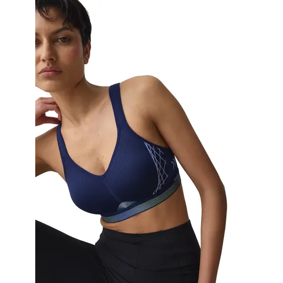 Triumph biustonosz sportowy usztywniony Triaction Cardio Flow P EX, Kolor: granatowy, Rozmiar: 85G
