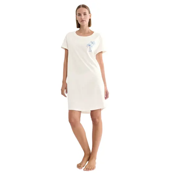 Triumph koszula nocna bawełniana Nightdresses NDK X, Kolor: ecru, Rozmiar: 36, 4 image