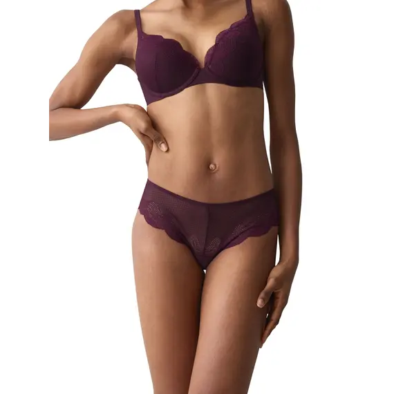 Triumph Comfort Glam Hipster majtki damskie hipster, Kolor: bordowy, Rozmiar: 36