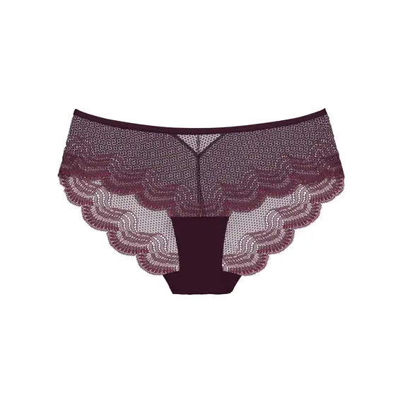 Triumph Comfort Glam Hipster majtki damskie hipster, Kolor: bordowy, Rozmiar: 36, 5 image