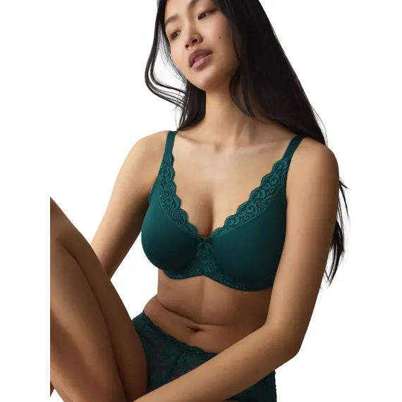 Biustonosz Minimizer Triumph Amourette W01 – Teal Green, Kolor: butelkowa zieleń, Rozmiar: 85F, 3 image