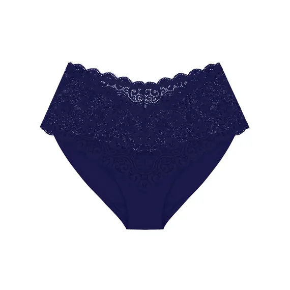 Triumph majtki koronkowe Amourette Maxi, Kolor: granatowy, Rozmiar: 38
