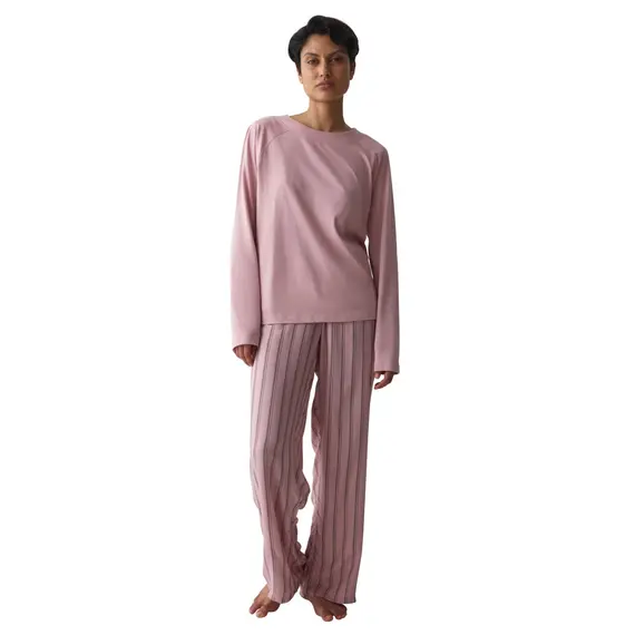Bluzka damska z długim rękawem Triumph Mix & Match Top LSL – Granatowa, Kolor: blady róż, Rozmiar: 42, 4 image