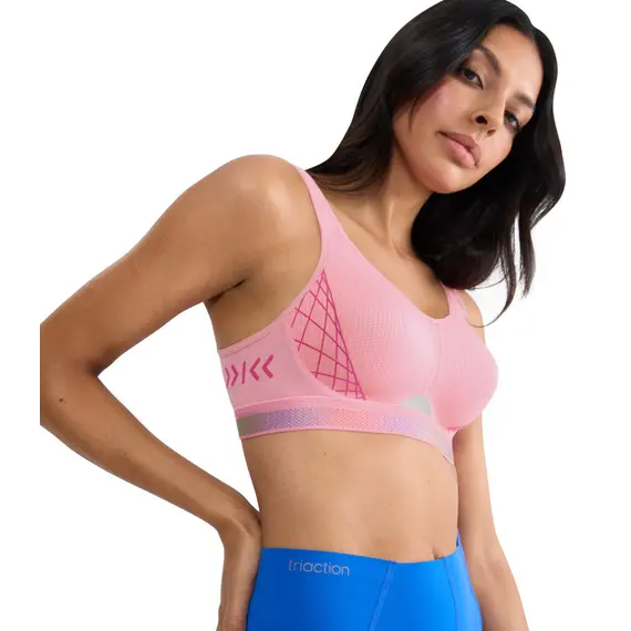Biustonosz sportowy usztywniany Triumph Triaction Cardio Flow P EX, Kolor: ciemny różowy, Rozmiar: 90E, 3 image