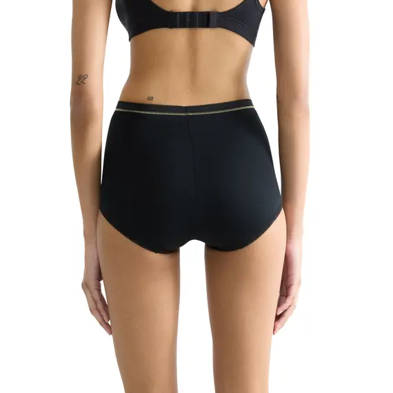 Majtki damskie sloggi Basic+ Maxi C3P czarne, Kolor: czarny, Rozmiar: 44, 4 image