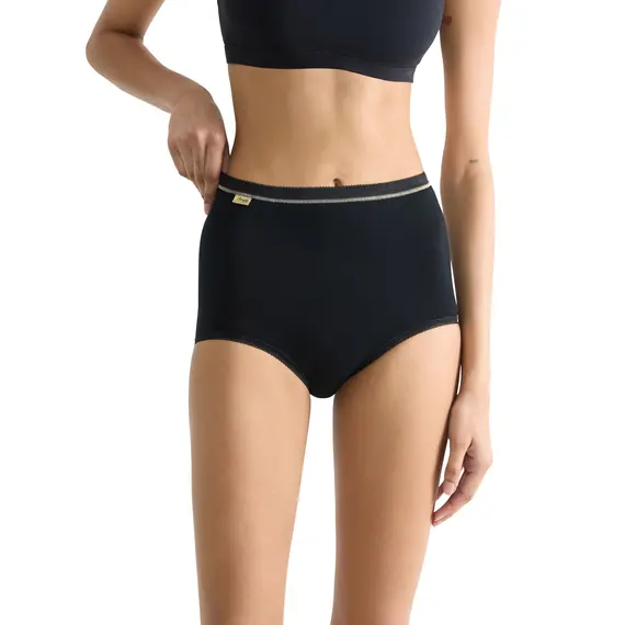 Majtki damskie sloggi Basic+ Maxi C3P czarne, Kolor: czarny, Rozmiar: 44, 3 image