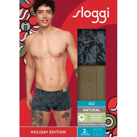 2 x Majtki Sloggi Men GO Natural Hipster 2P, Kolor: wielokolorowy M022, Rozmiar: S, 4 image