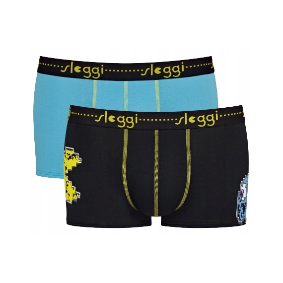 2 x Majtki Sloggi Men Start Pacman Hipster C2P, Kolor: wielokolorowy M008, Rozmiar: XXL