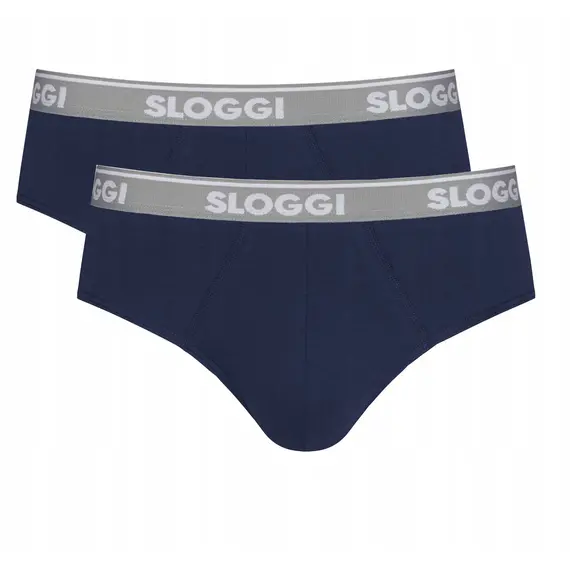 2 x Majtki Sloggi Men GO ABC Midi 2P, Kolor: granatowy, Rozmiar: S