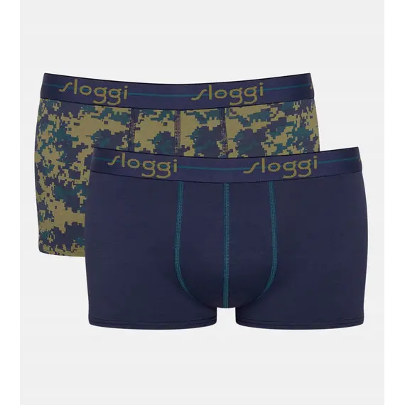 2 x Majtki Sloggi Men Start Hipster C2P, Kolor: wielokolorowy V010, Rozmiar: XL