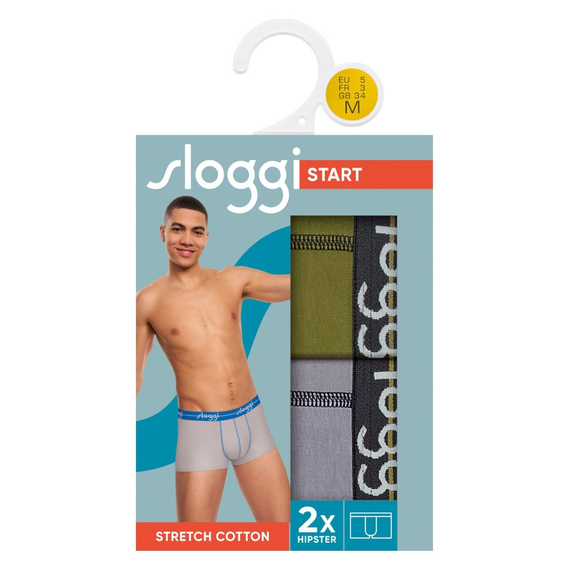 Sloggi men Start Hipster C2P, Kolor: szary, khaki, Rozmiar: M, 4 image