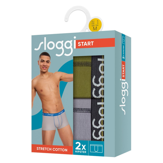 Sloggi men Start Hipster C2P, Kolor: szary, khaki, Rozmiar: M, 5 image