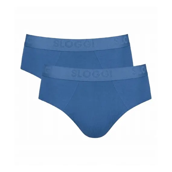2 x Majtki Sloggi Men Free Evolve Brief, Kolor: niebieski, Rozmiar: S