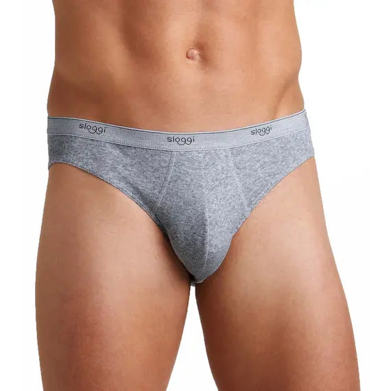 Klasyczne slipy z bawełny Sloggi Men Basic Mini szary, Kolor: szary, Rozmiar: XL