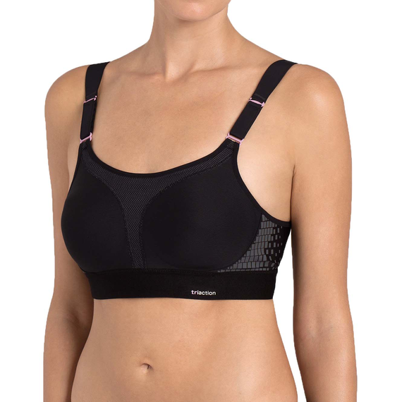 Biustonosz sportowy Triumph Triaction Extreme Lite N czarny, Kolor: czarny, Rozmiar: 75E