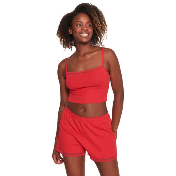 Sloggi top damski GO Ribbed Crop Top, Kolor: czerwony, Rozmiar: S, 3 image