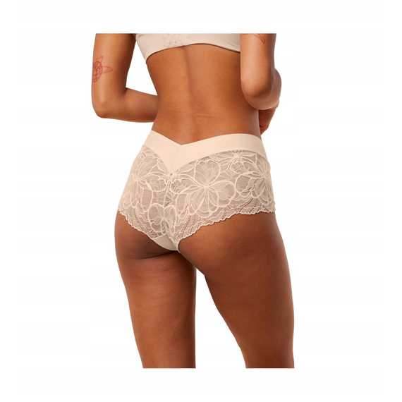 Triumph majtki Body Make-up Illusion Lace Shorty, Kolor: beżowy, Rozmiar: 42