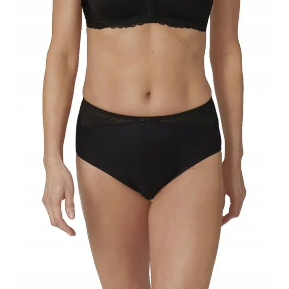 Majtki damskie Triumph Modern Lace+Cotton Maxi, Kolor: czarny, Rozmiar: 40