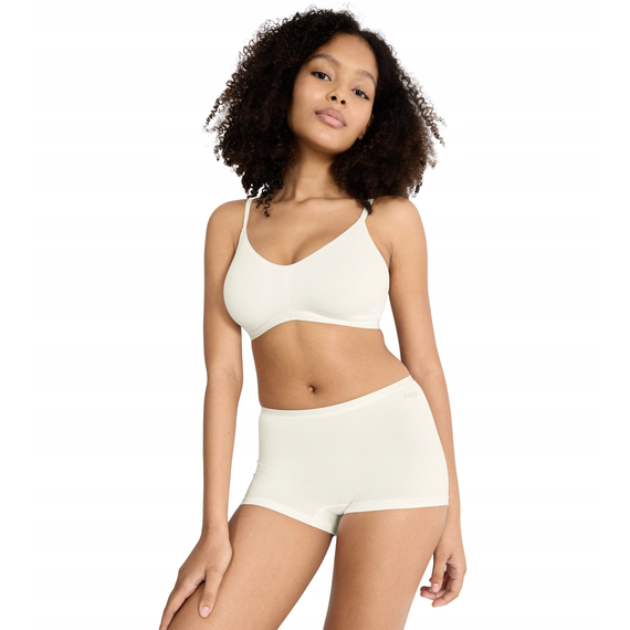 3 x Majtki Damskie Sloggi GO Daily Cotton Short 3P Bawełna, Kolor: śmietankowy, Rozmiar: L, 5 image