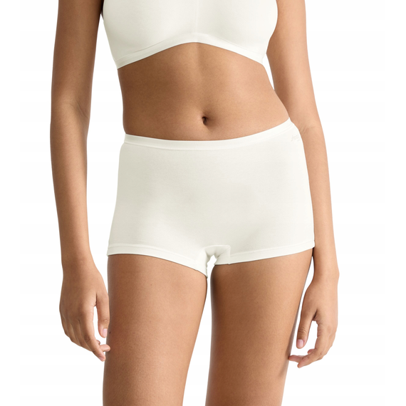 3 x Majtki Damskie Sloggi GO Daily Cotton Short 3P Bawełna, Kolor: śmietankowy, Rozmiar: L, 2 image