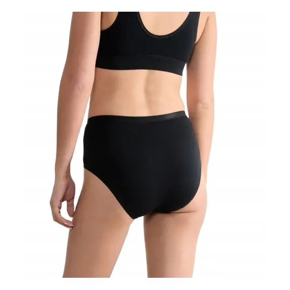3 x Majtki Damskie Sloggi GO Daily Cotton Midi 3P Bawełna, Kolor: czarny, Rozmiar: L, 3 image