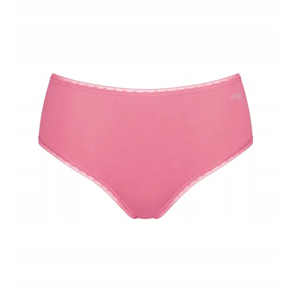 2 x Majtki damskie Sloggi Go High Waist C2P, Kolor: róż z brązem, Rozmiar: S, 3 image
