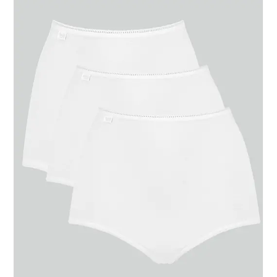 Wygodne majtki z bawełny o zabudowanym fasonie Sloggi 24/7 Cotton Maxi C3P biały, Kolor: biały, Rozmiar: 40