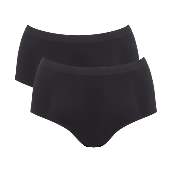 Sloggi majtki damskie highwaist GO Sense Highwaist 2P, Kolor: czarny, Rozmiar: S