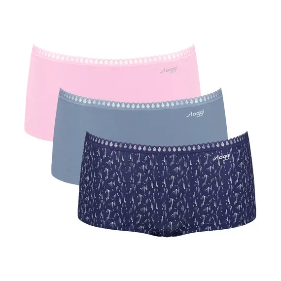 Sloggi majtki damskie hipster GO Crush Short, Kolor: wielokolorowy V004, Rozmiar: S
