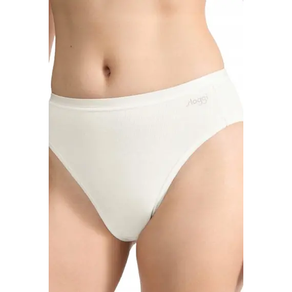 3 x Majtki Damskie Sloggi GO Daily Cotton Tai 3P Bawełna, Kolor: śmietankowy, Rozmiar: L, 4 image