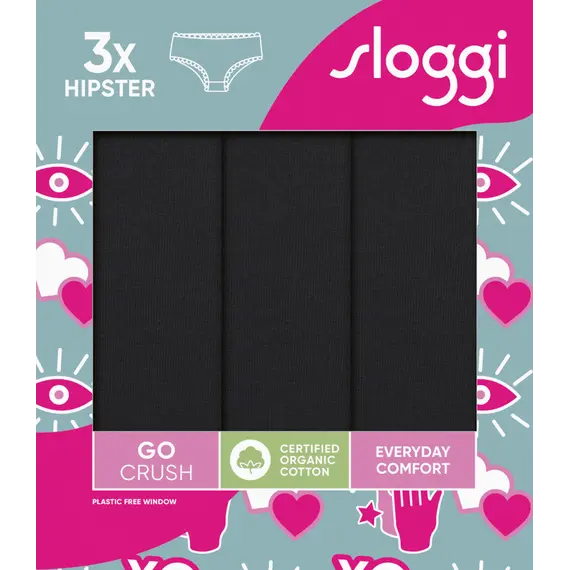 Sloggi GO Crush Hipster C3P, Kolor: czarny, Rozmiar: L, 10 image