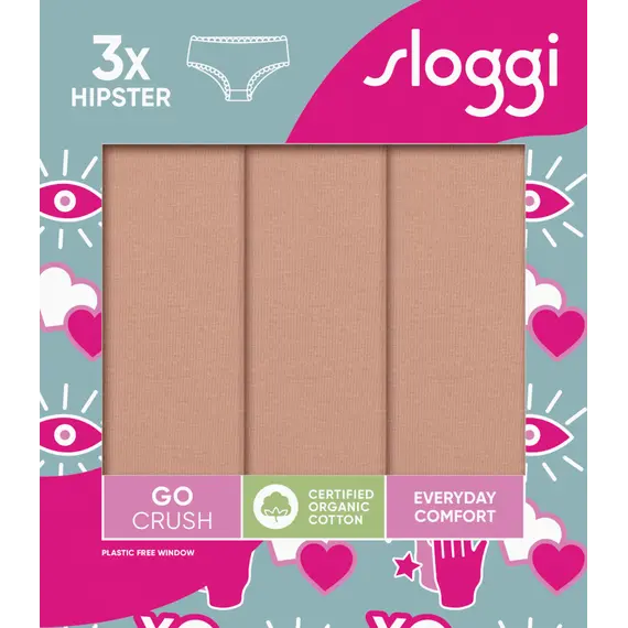 Sloggi GO Crush Hipster C3P, Kolor: brązowy, Rozmiar: L, 8 image