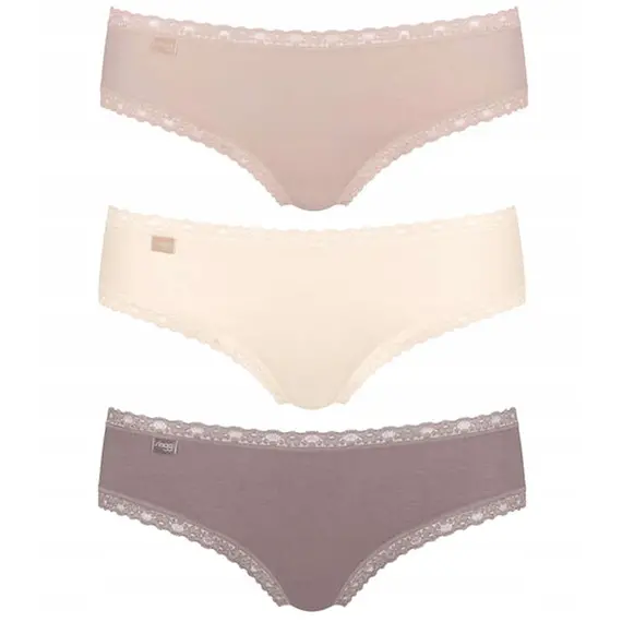 3 x Majtki damskie Sloggi 24/7 Weekend Hipster, Kolor: wielokolorowy M002, Rozmiar: 36