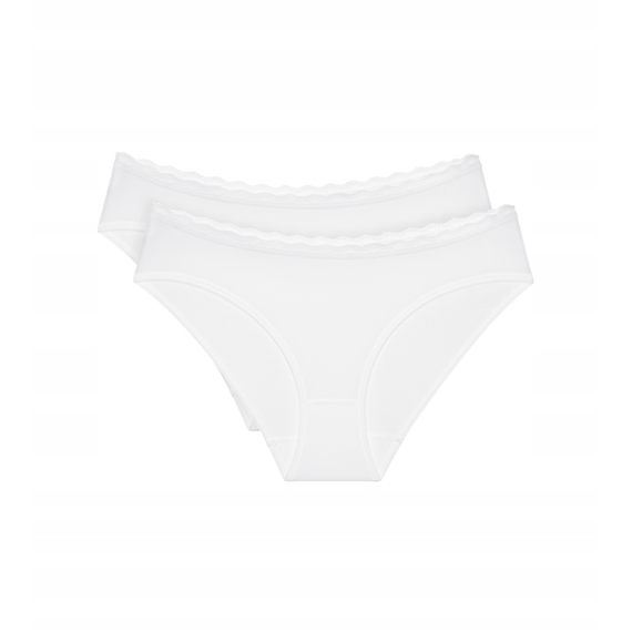 Triumph majtki damskie Feel of Cotton Tai 2P, Kolor: biały, Rozmiar: 38