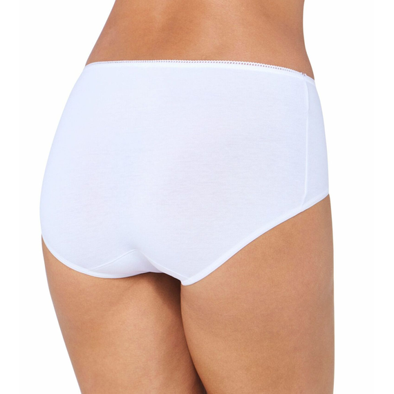 Bawełniane majtki damskie z mocniej krytymi bokami Sloggi 24/7 Cotton Midi C3P biały, Kolor: biały, Rozmiar: 46, 3 image