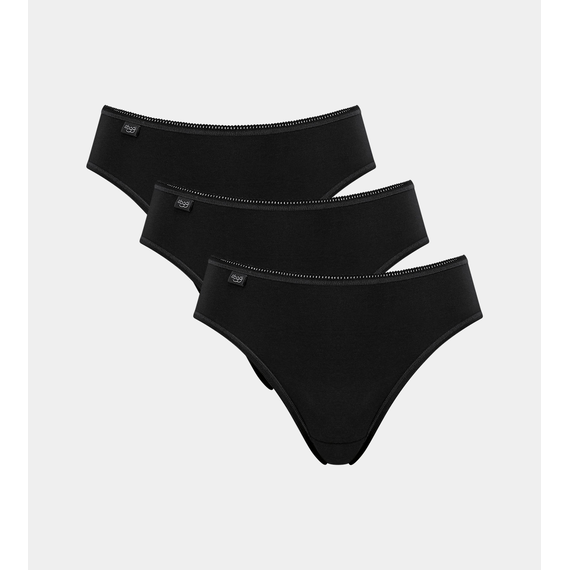 3 x Majtki damskie Sloggi 24/7 Cotton H Tai C3P, Kolor: czarny, Rozmiar: 38