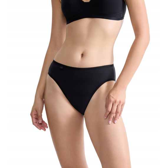 3 x Majtki damskie Sloggi 24/7 Cotton H Tai C3P, Kolor: czarny, Rozmiar: 38, 2 image