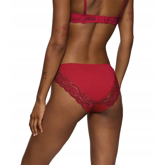 Triumph majtki damskie tai Lovely Micro Tai, Kolor: czerwony, Rozmiar: XL