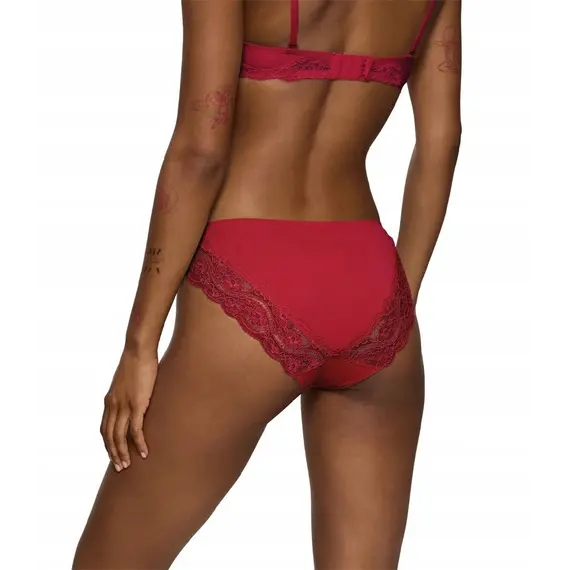 Triumph majtki damskie tai Lovely Micro Tai, Kolor: czerwony, Rozmiar: XL